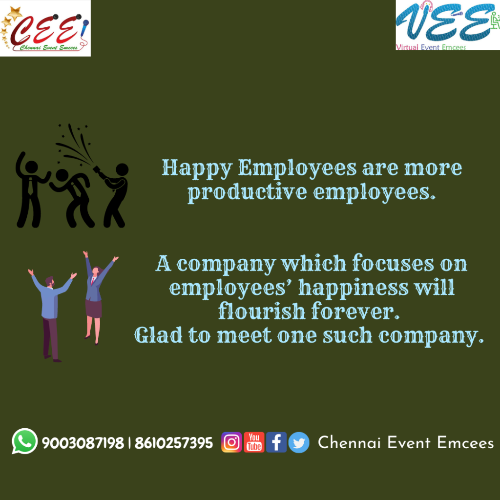 Happy Employees are more productive Employees